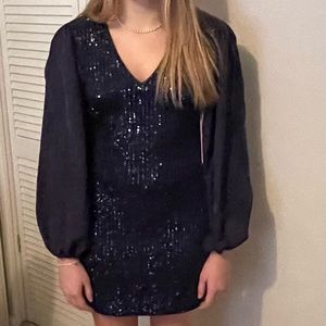 LDT Sequin Giselle Shift Dress